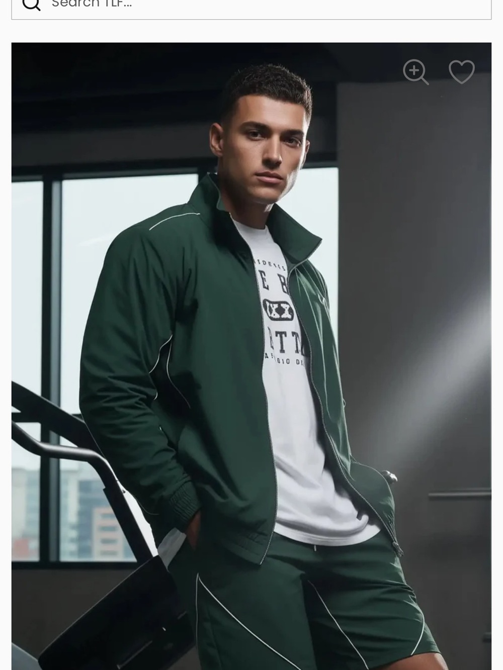 Men's Dark Green Windbreaker Jacket - Lightweight Track Jacket